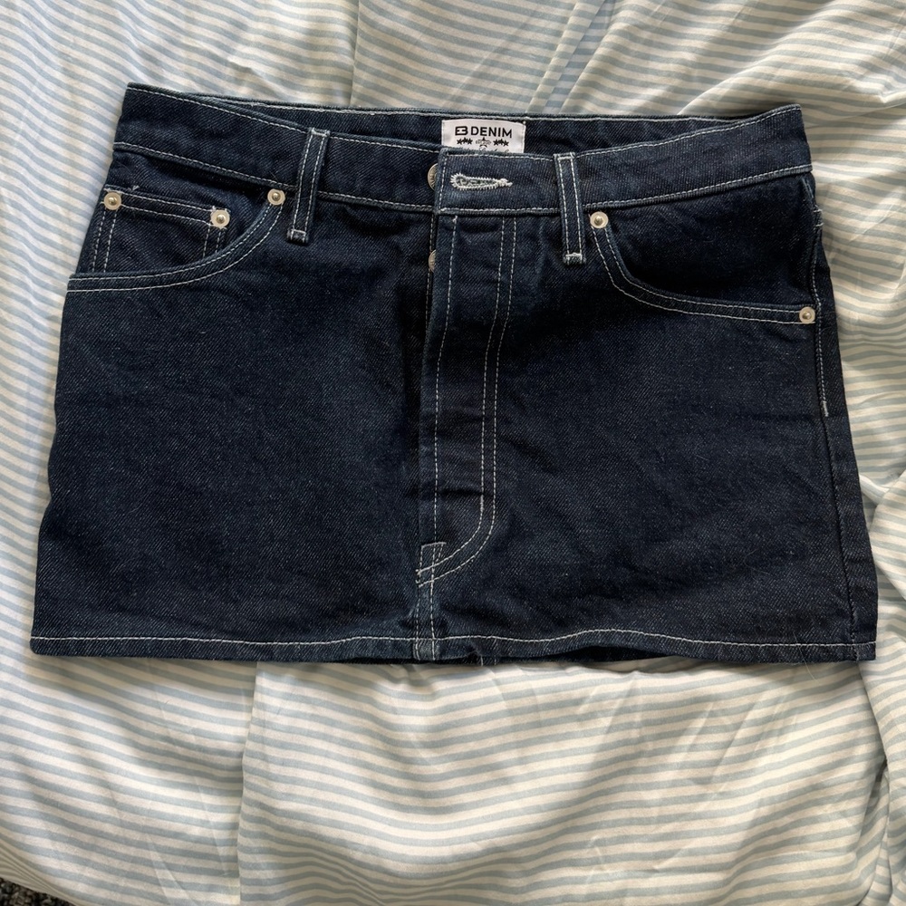 EB Denim Micro Denim Skirt